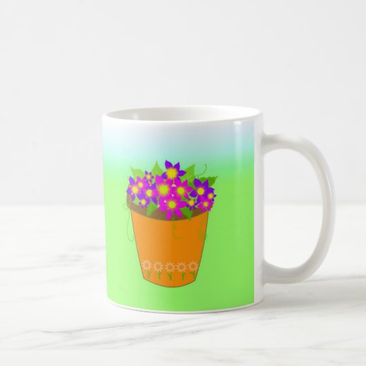 Launiger Blumentopf Kaffeetasse (Rechts)