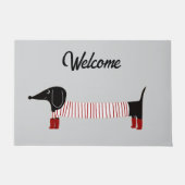 Launiger Dachshund Fußmatte (Vorderseite)