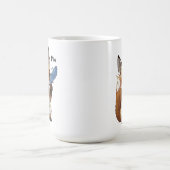 Launiger Fuchs mit einer Feder Kaffeetasse (Mittel)
