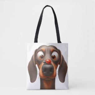 launiger Hund mit Marienkäfer Tasche