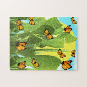 Launiger Kaktus und Schmetterlinge Puzzle (Horizontal)