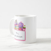 Launiger Lehrer-Monogramm  Kaffeetasse (Vorderseite Links)