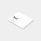 Launiger Libellen-Staubblau ID1310 Post-it Klebezettel (angewinkelt)