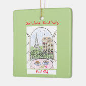 Launiger Paris und Eiffelturm französischer Koch Keramikornament (Links)