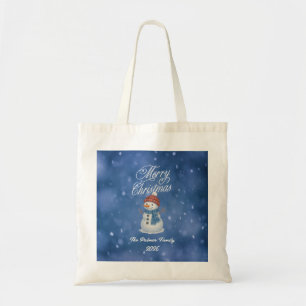 Launiger Schneemann Frohe Weihnachten Tragetasche