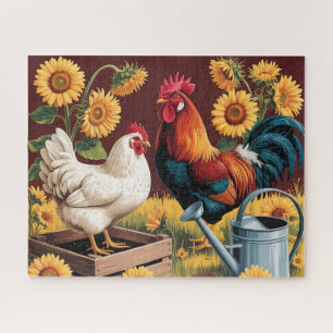 Launiger Sonnenblumenhahn Puzzle