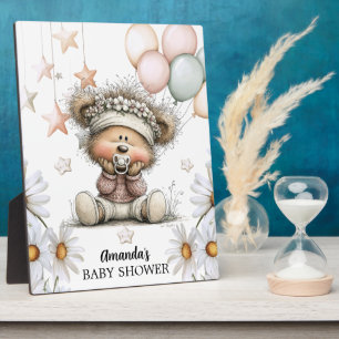 Launiger Teddybär-Baby-Shower  Fotoplatte