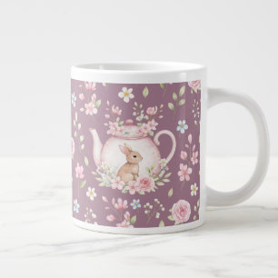 Launiger Teekannen-Hase Frühlingsblumen  Jumbo-Tasse
