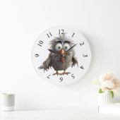 Launiger Vogel Große Wanduhr (Zuhause)
