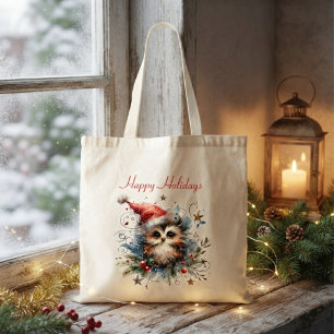 Launiger Weihnachtskauz Tragetasche