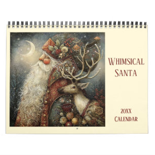 Launiger Weihnachtsmann Weihnachten das ganze Jahr Kalender