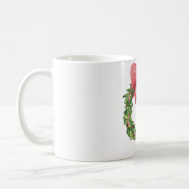 Launiger Weihnachtsmann-Weihnachtskranz Kaffeetasse