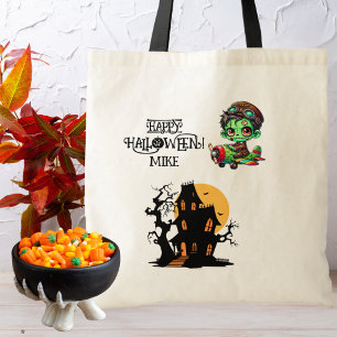 Launiger Zombie-Pilot-Flugzeug-Kinder-Halloween Tragetasche