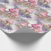 Launiges Pilzhaus-Muster (4) Geschenkpapier (Ecke)