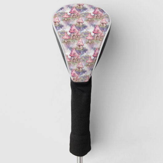 Launiges Pilzhaus-Muster (4) Golf Headcover (Vorderseite)