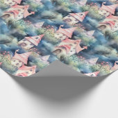 Launiges Pilzhaus-Muster (8) Geschenkpapier (Ecke)