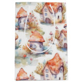 Launiges Pilzhaus-Muster (9) Mittlere Geschenktüte (Vorderseite)