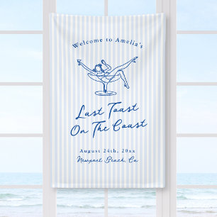 Launisch Handgezeichneter Blauer Letzter Toast an  Banner