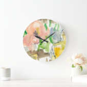 Launisch im Garten II Große Wanduhr (Zuhause)