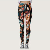 Launische Blätter Leggings (Vorderseite)