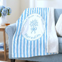 Launische Blau-Weiß-Gestreifte Etablierte Preppy-M