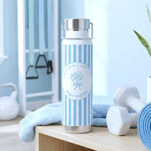 Launische Blaue Weiße Streifen-Vorbereitung-Mutter Trinkflasche
