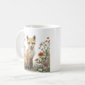 Launische Blumen-Fuchs-Tasse Kaffeetasse (Vorderseite Links)