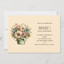 Launische Blumen im Pflanzkübel Geburtstag