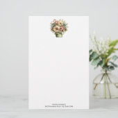 Launische Blumen in einem Pflanzkübel Süß Briefpapier (Stehend Vorderseite)