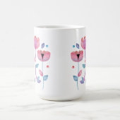Launische Blumen Kaffeetasse (Mittel)