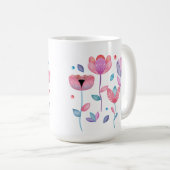 Launische Blumen Kaffeetasse (VorderseiteRechts)