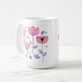 Launische Blumen Kaffeetasse (Vorderseite Links)