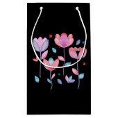 Launische Blumen Kleine Geschenktüte (Rückseite)