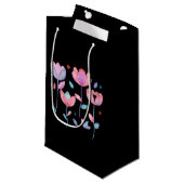 Launische Blumen Kleine Geschenktüte (Vorderseite Schrägansicht)