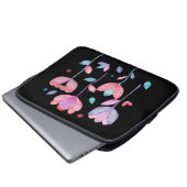Launische Blumen  Laptopschutzhülle (Vorne Knopf)