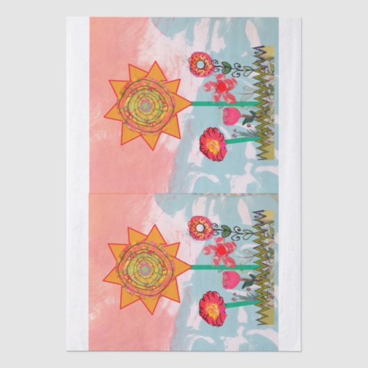 Launische Blumen Seidenpapier (Vorderseite)