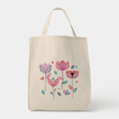 Launische Blumen Tragetasche (Rückseite)
