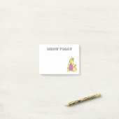 Launische Cartoon-Katze Post-it Klebezettel (Auf Schreibtisch)