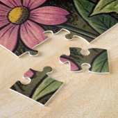 Launische Cottagecore-Pilze-Waldszene Puzzle (Seite)