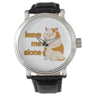 Launische dicke Katze lass mich in Ruhe Armbanduhr