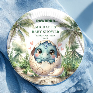 Launische Dino-Baby-Party kommt bald Teller