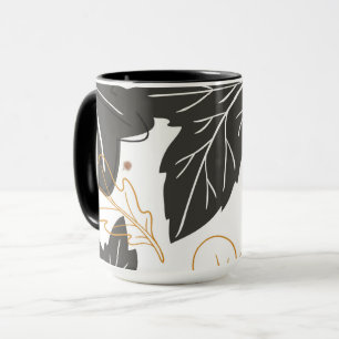 Launische Elegante Herbst Blätter Eicheln Tasse
