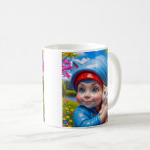 Launische Elf-Katze Kaffeetasse (VorderseiteRechts)