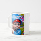 Launische Elf-Katze Kaffeetasse (Vorderseite Links)