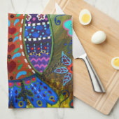 launische Eule Handtuch (Viertel Falte)