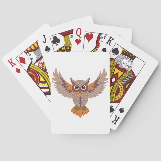 Launische Eule Spielkarten (Rückseite)