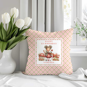 Launische Fee 8. Geburtstag Blumenkissen Kissen