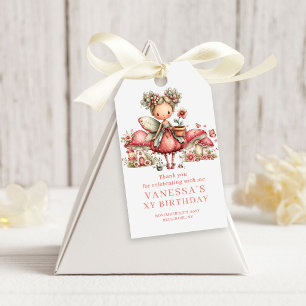 Launische Fee 8. Geburtstag Florales Geschenk-Anhä Geschenkanhänger