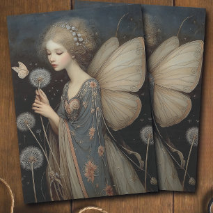 Launische Fee & Löwenzahn Magische Decoupage-Kunst Seidenpapier