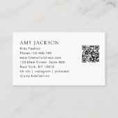 Launische Fee QR-Code Visitenkarte Terminkarte (Rückseite)